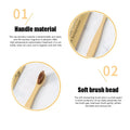 Reusable eco-friendly bamboo toothbrush by Craft Plus with natural bamboo handle and soft bristles.