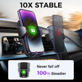 Craft Plus upgraded military-grade car phone holder securely mounts smartphones with rugged, durable design for vehicle use.