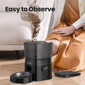 Craft Plus automatic pet food feeder dispenser with digital controls and transparent food container for convenient pet feeding.