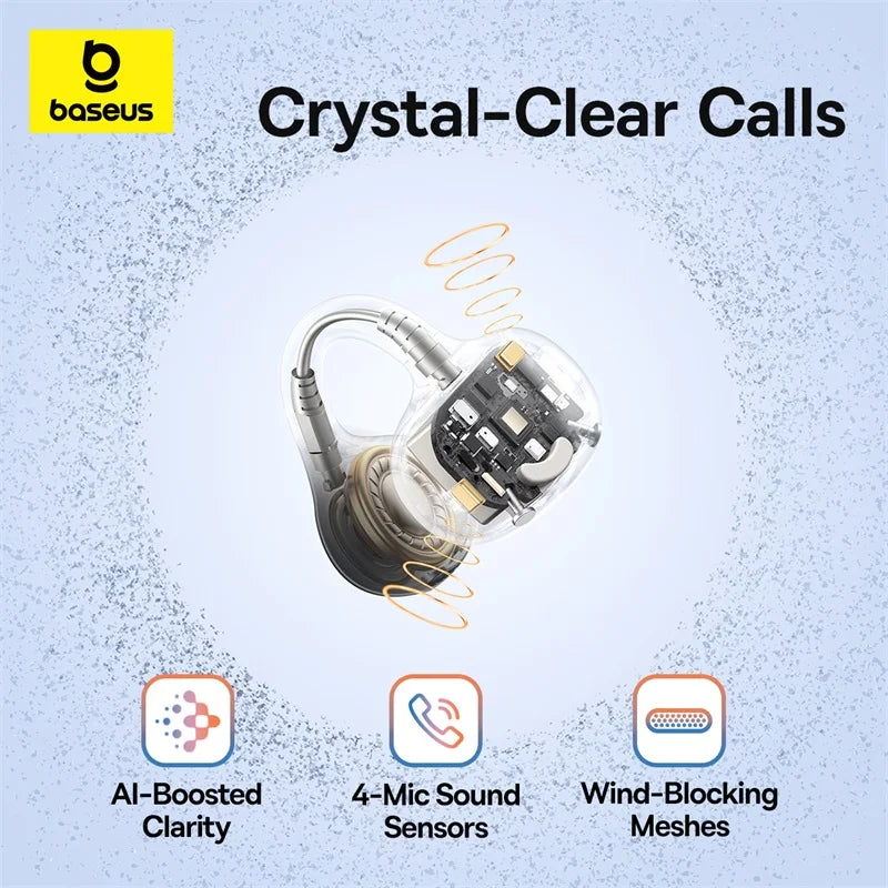 Craft Plus open-ear wireless ear clip earbud with sleek design, lightweight fit, and secure open-ear style for comfortable listening.