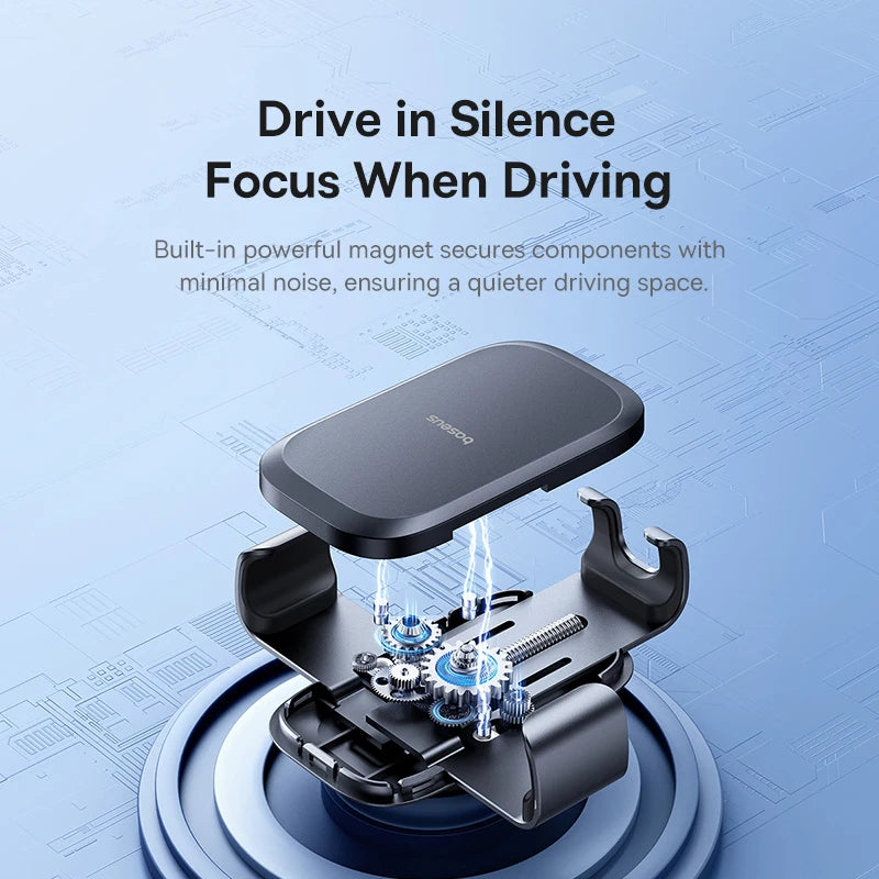 Craft Plus metal air vent mount for smartphones, showcasing sleek design and secure grip on car air vents.