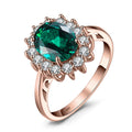 Craft Plus Princess Diana sapphire ring in 925 silver featuring a central blue sapphire gemstone and intricate band design.