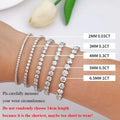 Sparkling moissanite bracelet for women featuring a delicate design with sparkling stones, crafted by Craft Plus.