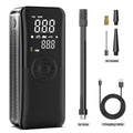 Rechargeable Craft Plus air pump tire inflator with digital pressure gauge and cordless design, suitable for car and bike tires.