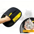 Craft Plus electrostatic pet hair remover grooming gloves with textured surface for effective pet hair removal.