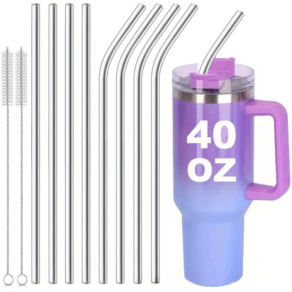 Reusable metal drinking straw from Craft Plus, eco-friendly stainless steel straw with a sleek design for sustainable hydration.