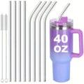 Reusable metal drinking straw from Craft Plus, eco-friendly stainless steel straw for sustainable beverage enjoyment