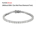 Sparkling Moissanite bracelet for women featuring shimmering stones and delicate silver chain, crafted by Craft Plus.
