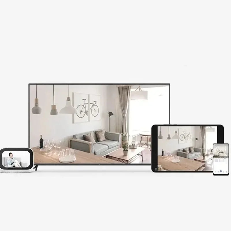 Craft Plus indoor 360 baby monitor camera showing a sleek black device with a wide-angle lens for full room view.