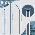 Reusable metal drinking straw from Craft Plus, eco-friendly stainless steel straw for beverages, sleek and durable design.