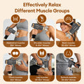 Craft Plus 11-in-1 High-Frequency Massage Gun showing multiple interchangeable massage heads and sleek ergonomic design