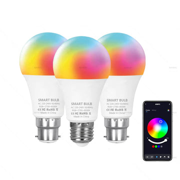 Color changing LED light from Craft Plus with music sync feature, showing vibrant multicolor lighting in a modern setting.
