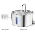 Craft Plus 2.2L automatic cat water fountain with flowing water and sleek design for fresh hydration.