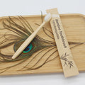 Craft Plus reusable eco-friendly bamboo toothbrush with natural bamboo handle and soft bristles, eco-conscious dental care.