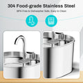 Craft Plus 2.2L automatic cat water fountain with flowing water, transparent reservoir, and modern design for pets' hydration.