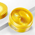 Craft Plus collagen eye mask gel patches for puffiness and wrinkles, showing soothing patches on delicate under-eye skin.