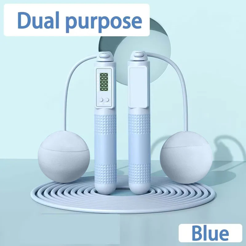 Craft Plus professional cordless jump rope with digital counter, lightweight design, ideal for fitness and cardio workouts.
