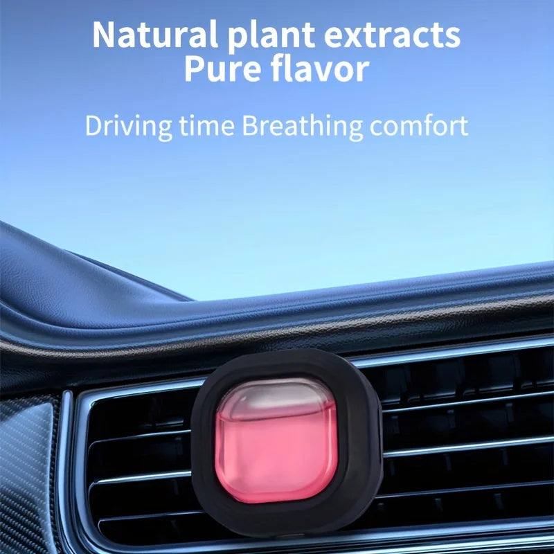 Craft Plus long-lasting car air freshener vent clip eliminating odors, with a sleek design and fresh scent.