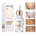 Craft Plus Rice Essence Hyaluronic Acid Brightening Face Serum in a clear dropper bottle with a white label and gold accents.