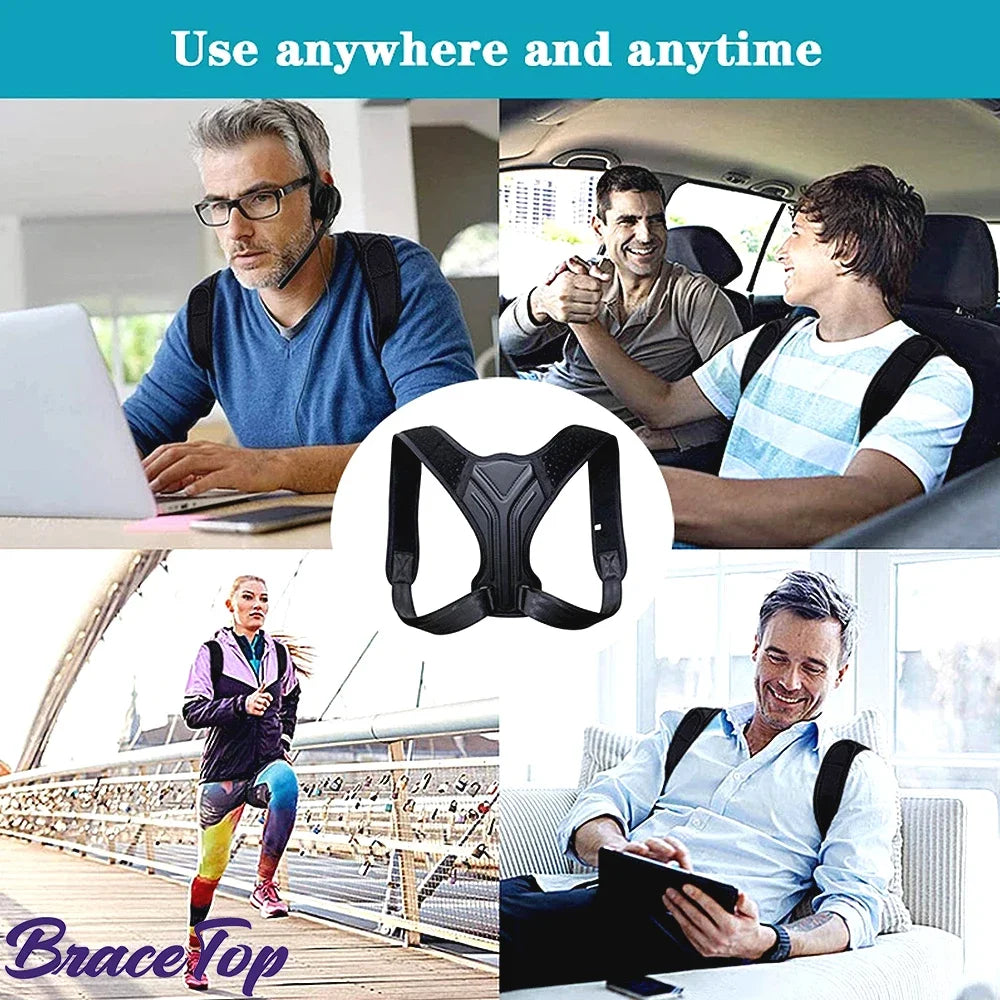 Adjustable Craft Plus posture corrector belt supporting back and shoulders for improved posture and comfort.