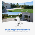 Craft Plus 10MP WiFi security camera with color night vision and human tracking features, showing the camera mounted indoors.