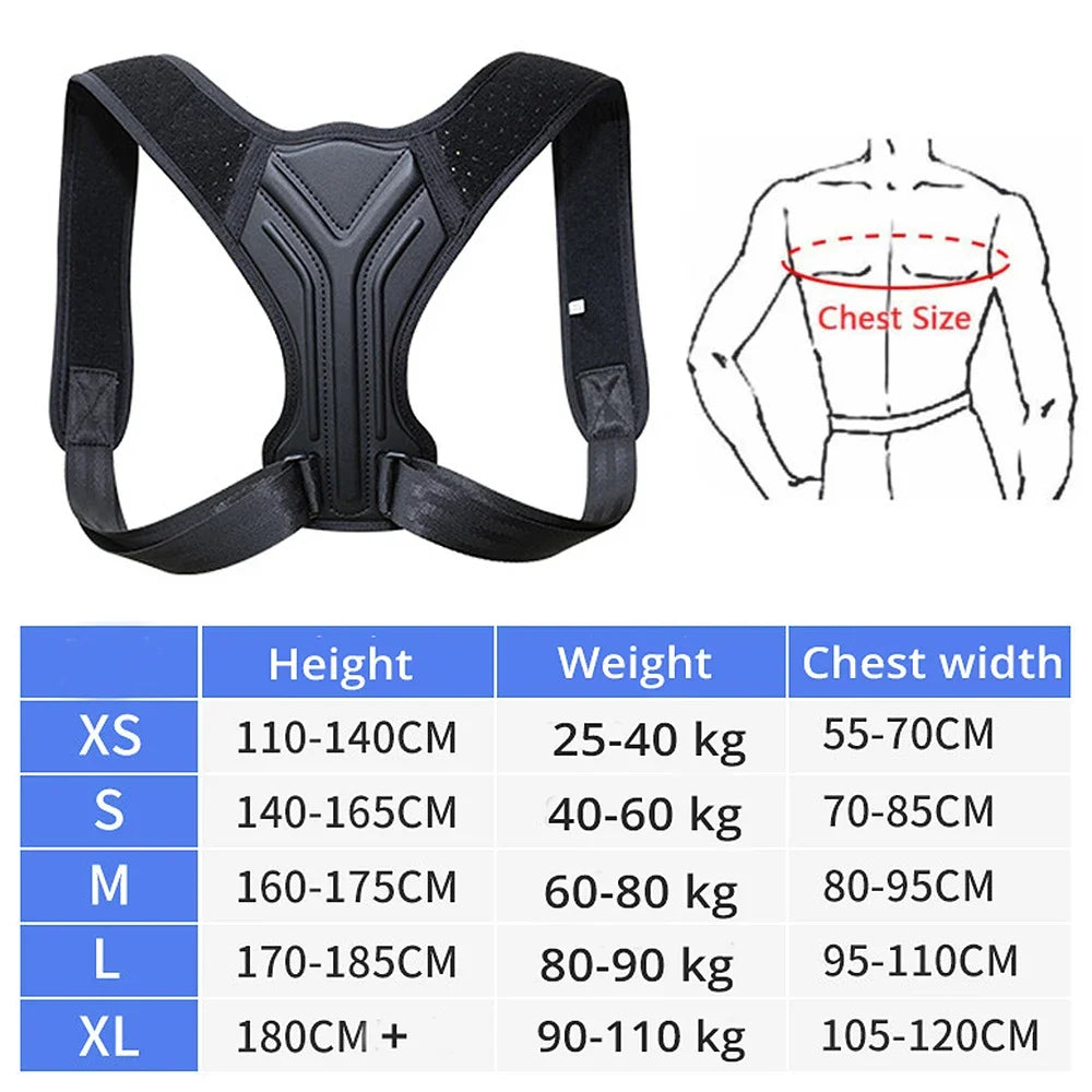 Adjustable posture corrector belt by Craft Plus, designed to support and improve back posture with comfortable straps.
