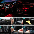 RGB LED strip for car interior lights from Craft Plus, featuring app control and customizable multi-color lighting.