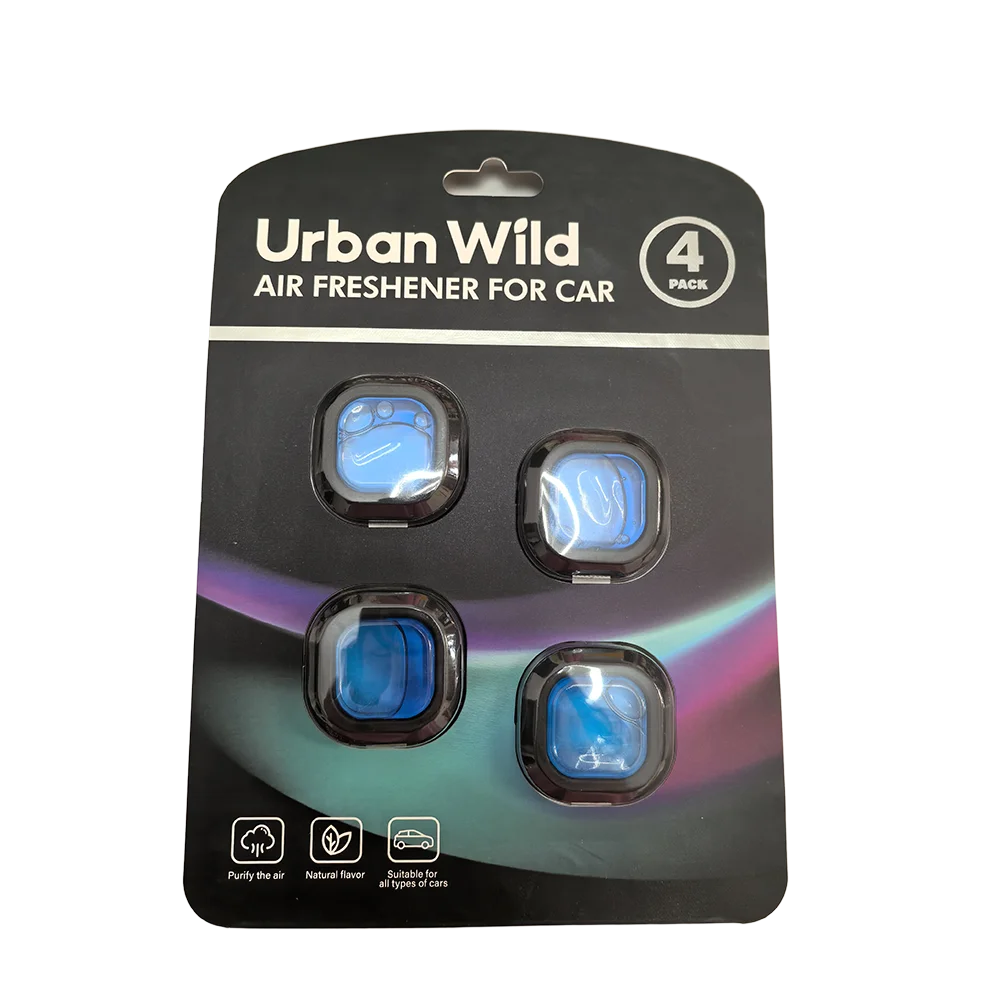 Craft Plus long-lasting car air freshener vent clip with odor eliminator, shown attached to a vehicle air vent.