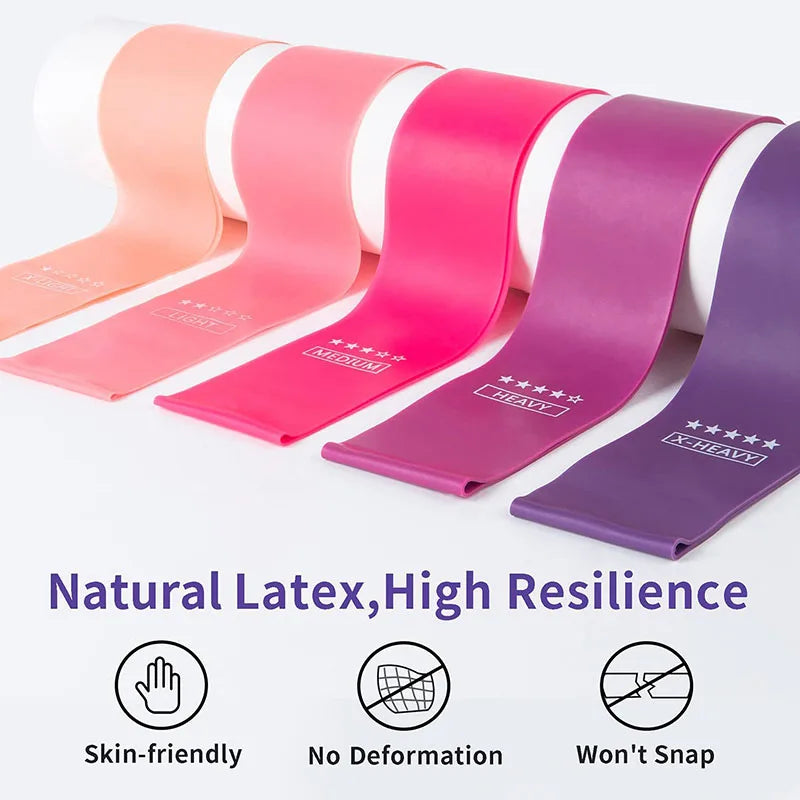 Set of Craft Plus resistance loop exercise bands in various sizes for strength training and physical therapy workouts