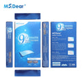 Craft Plus 9D Gel Teeth Whitening Strips package with whitening strips and applicator in a close-up view.