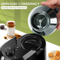 Craft Plus adjustable 28 electric burr coffee grinder machine with stainless steel burrs and compact design.