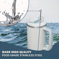 Reusable metal drinking straw by Craft Plus, eco-friendly stainless steel straw for sustainable beverage use.