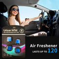 Craft Plus long-lasting car air freshener vent clip with odor eliminator, displaying a sleek design for fresh vehicle interiors.