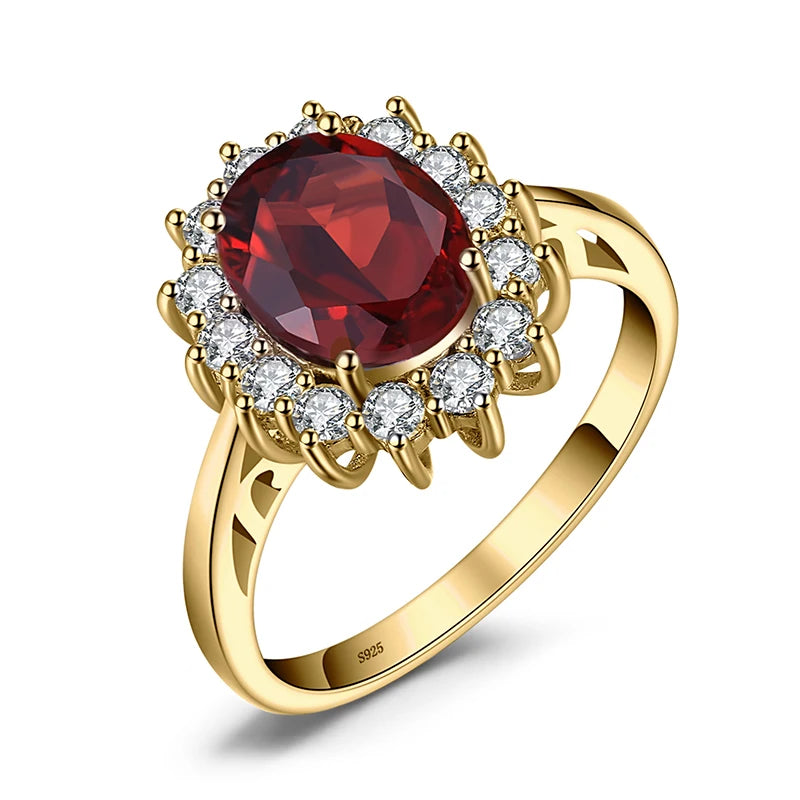 Elegant Princess Diana sapphire ring in 925 silver with a central blue sapphire gemstone and intricate silver band design.