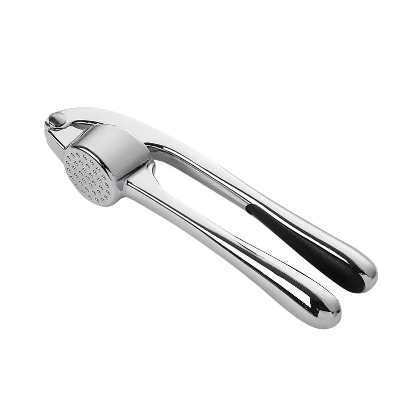 Craft Plus premium stainless steel garlic press with ergonomic handle and durable construction for easy garlic crushing.
