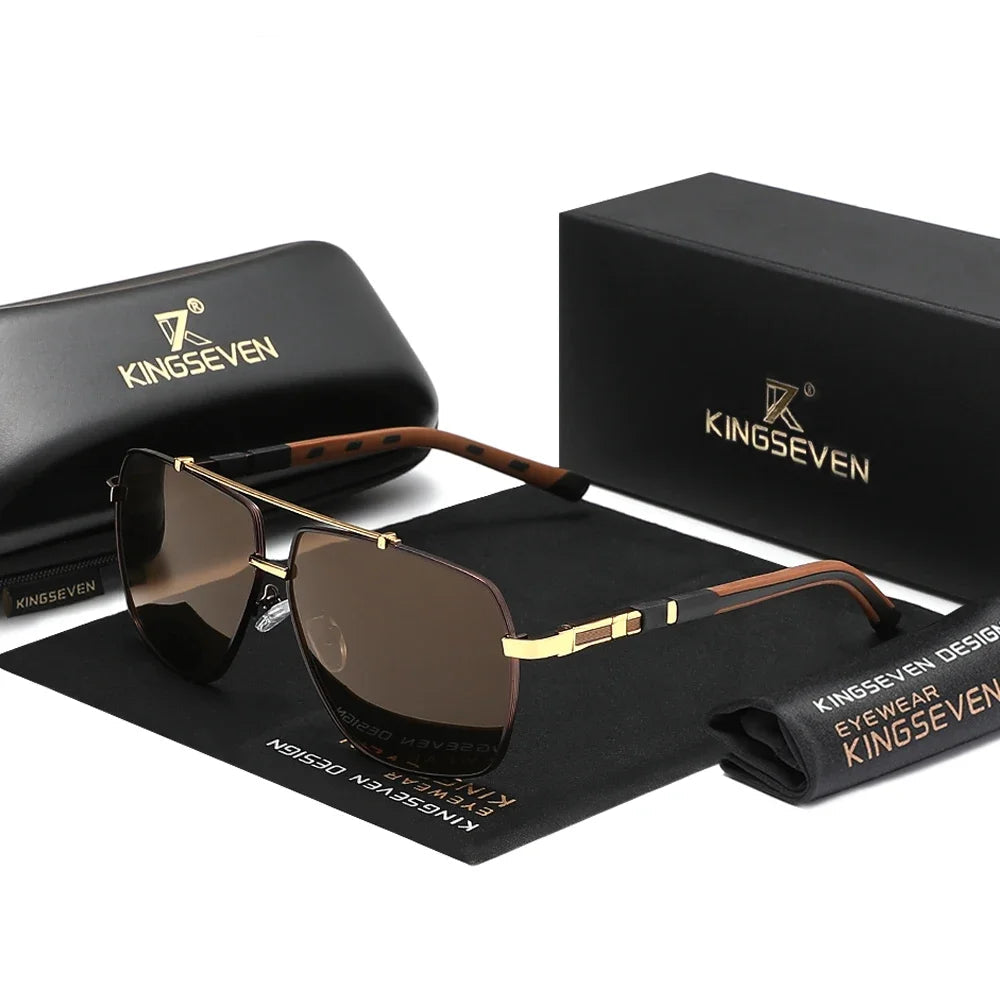 UV400 polarized driving glasses for men and women by Craft Plus with sleek black frames and tinted lenses for daytime driving.