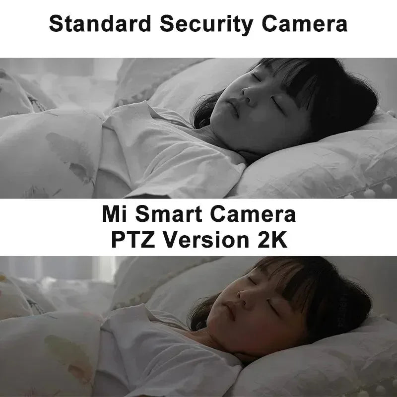Indoor 360 baby monitor camera by Craft Plus showing a sleek black device with a wide-angle lens and user interface display