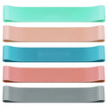 Craft Plus resistance bands set for yoga and fitness training, showing colorful elastic bands on a white background.