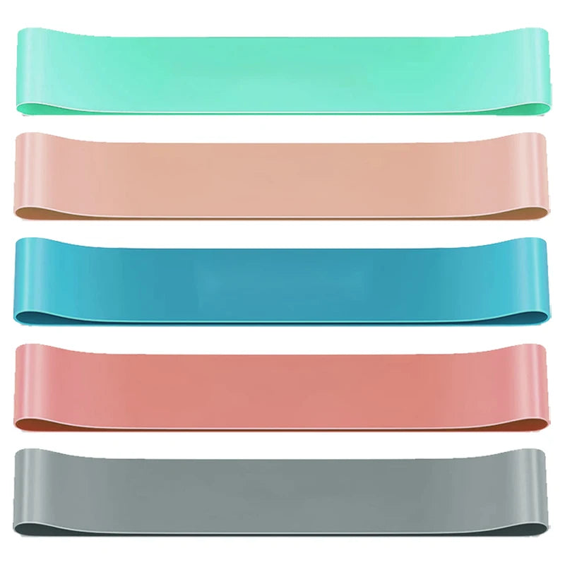 Craft Plus resistance bands set for yoga and fitness training, showing colorful elastic bands on a white background.