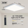 Smart LED ceiling lamp with wood grain finish from Craft Plus, featuring Alexa and Google voice control for modern home lighting.