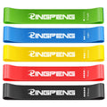 Set of Craft Plus resistance loop exercise bands in various colors for strength training and physical therapy workouts.