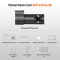 Craft Plus 1440P dash cam with parking monitor showing a vehicle dashboard and camera lens for clear driving footage.