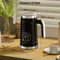 Craft Plus 5-in-1 Milk Frother with LED display, showcasing stainless steel design and frothing functions for coffee and drinks.