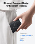 Craft Plus Magnetic Power Bank 10000mAh, compact portable charger with magnetic design and USB ports for quick device charging.