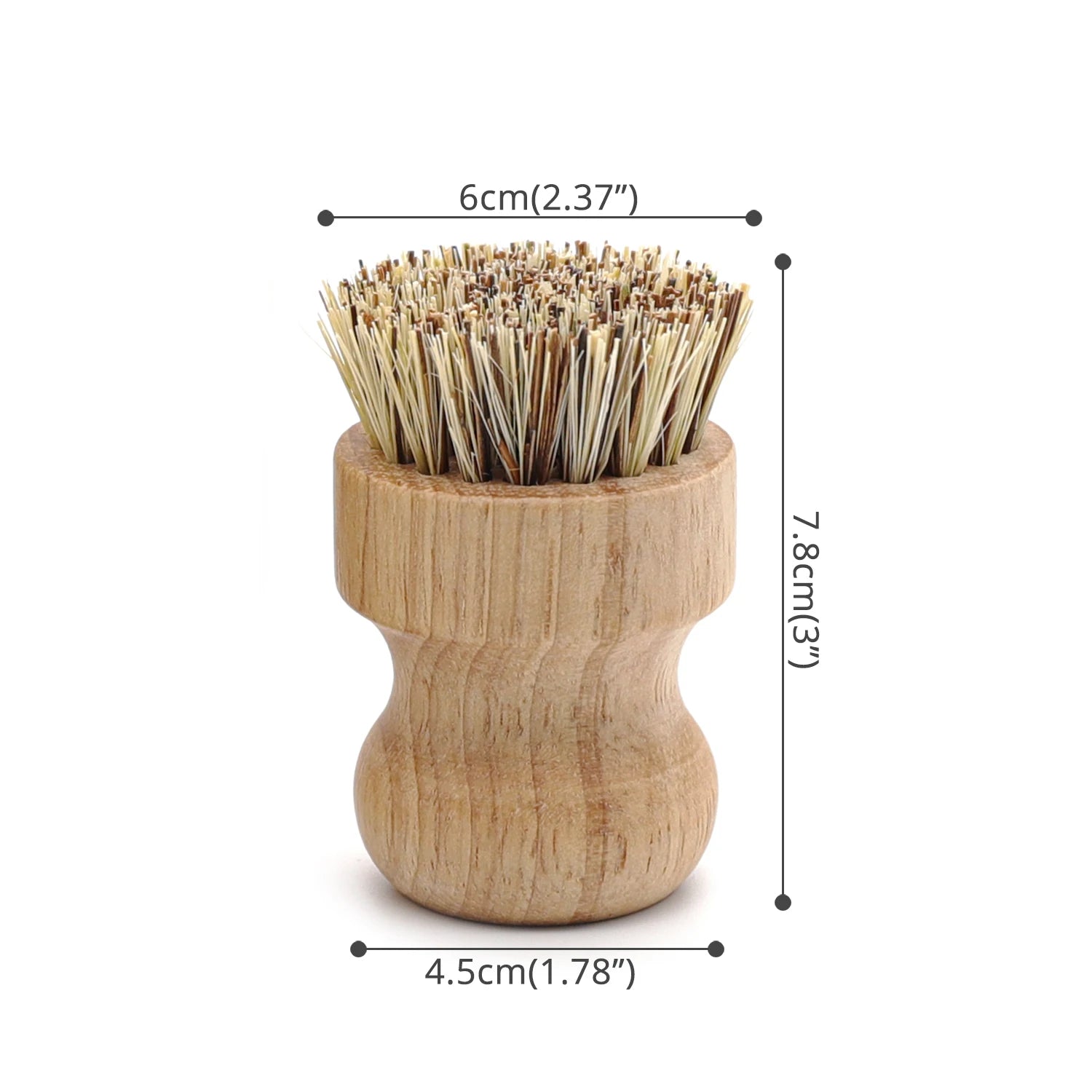Craft Plus bamboo eco-friendly dish scrub brush with natural bristles for effective kitchen cleaning.