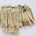 Craft Plus reusable eco-friendly bamboo toothbrush with natural bamboo handle and soft bristles, eco-conscious dental care tool