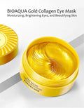 Craft Plus collagen eye mask gel patches for puffiness and wrinkles, shown on a clean, smooth under-eye area.