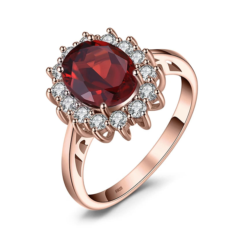 Princess Diana sapphire ring crafted in 925 silver with a central blue sapphire gemstone and intricate silver detailing.