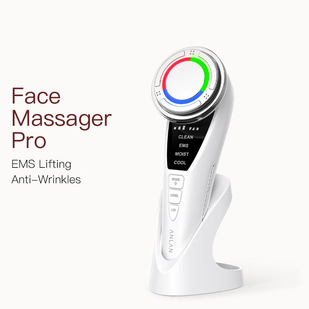 Craft Plus EMS facial massager for lifting and skin rejuvenation, showing a sleek handheld device with ergonomic design.