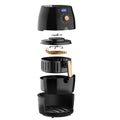 Craft Plus 5.5L 1700W air fryer with digital display, showing sleek black design and control panel for easy cooking.